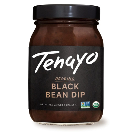 Front of Tenayo Organic Black Bean Dip