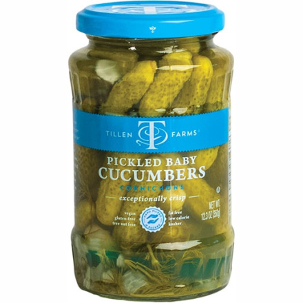 Tillen Farms Pickled Baby Cucumbers, 350g