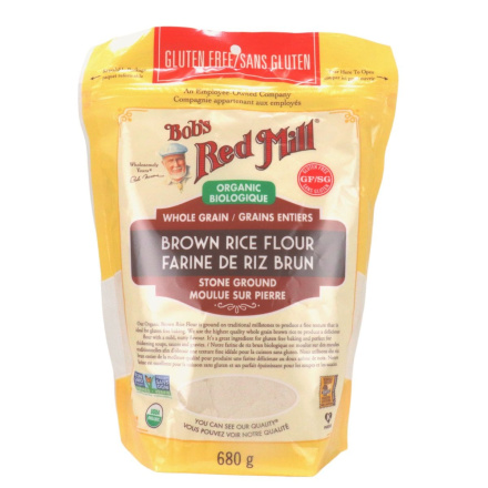 Front of Bob's Red MIll Organic Brown Rice Flour, 680g