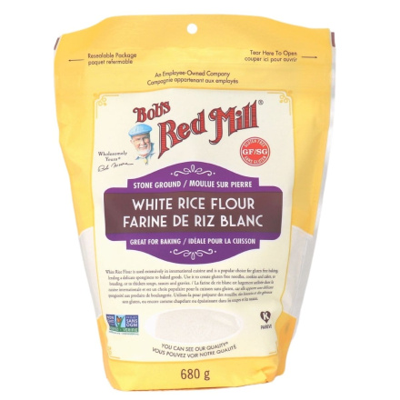 Front of Bob's Red Mill Gluten Free White Rice Flour, 680g