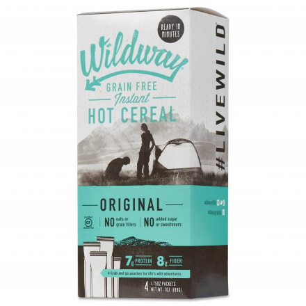 Wildway Grain-Free Instant Hot Cereal Original, 4 Packets