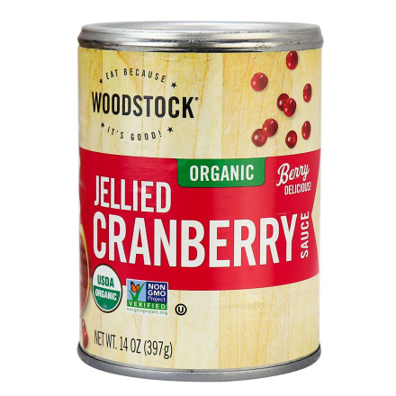 Woodstock Organic Jellied Cranberry Sauce, 397g