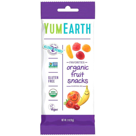 Front of YumEarth Organic Fruit Snacks Snack Pack