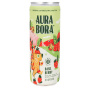 Front of Aura Bora Herbal Sparkling Water Basil Berry, 355mL