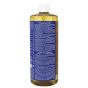 Back of Dr. Bronner's Pure Castile Soap Peppermint, 946 mL
