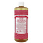 Front of Dr. Bronner's Pure Castile Soap Rose, 946 mL