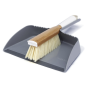 Front of Full Circle Clean Team Brush & Dustpan Set Grey/White
