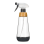 Front of Full Circle Refillable Glass Spray Bottle Bottle Service, 473mL
