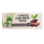 Side of Iron Vegan Sprouted Protein Bar Double Chocolate Brownie, 12 Bars