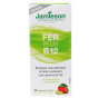 Back of Jamieson Vitamins Chewable Iron + Vitamin B12 Tropical Mango Lime, 45 Tablets