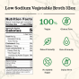 Back of Kettle & Fire Low Sodium Savory Vegetable Cooking Broth, 907g