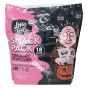 Front of Lesser Evil Organic Popcorn Himalayan PInk Salt Snack Pack, 18 Packs