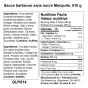 Nutrition of G Hughes Sugar Free BBQ Sauce Mesquite