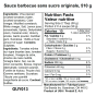 G Hughes No Sugar Added BBQ Sauce Original, 490mL