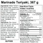 Nutrition of  G Hughes Sugar-Free Teriyaki Marinade, 367g