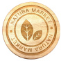 Front of Natura Market Handmade 10” Wood Cutting Board