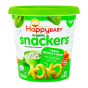 Front of Happy Baby Organic Snackers Baked Grain Snacks Creamy Spinach & Carrot