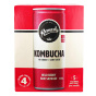 Front of Remedy No Sugar Kombucha Wild Berry, 4 x 330mL