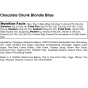 Nutrition of Rule Breaker Bites Allergen-Free Soft-Baked Chocolate Chunk Blondie