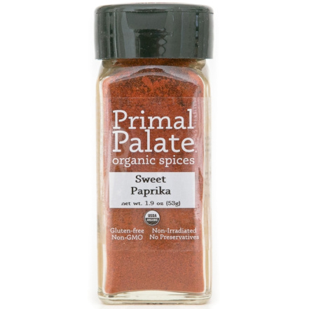 Primal Palate Organic Spices Sweet Paprika, 53g