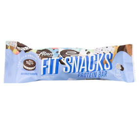 Front of Alani Nu Fit Snacks Gluten Free Protein Bar Cookies & Cream