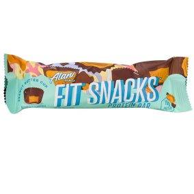 Front of Alani Nu Fit Snacks Gluten Free Protein Bar Peanut Butter Cup