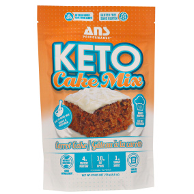 Front of ANS Performance Keto Cake Mix Carrot Cake