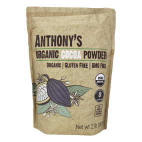 Front of Anthony's Organic Cocoa Powder