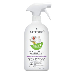 Front of ATTITUDE All Purpose Cleaner Disinfectant 99.9% Unscented, 800 mL