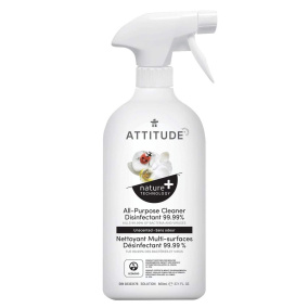 Front of ATTITUDE All Purpose Cleaner Disinfectant 99.9% Unscented, 800 mL