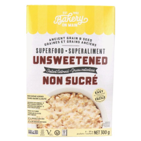 Front of Bakery On Main Gluten-Free Instant Superfood Oatmeal Unsweetened