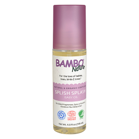Front of Bambo Nature Organic Splish Splash Baby Oil, 145mL