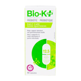Front of Bio-K+ Probiotic Daily Care 12.5 Billion CFU
