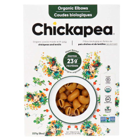Front of Chickapea Organic Pasta Elbows, 227g