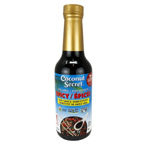 Front of Coconut Secret Organic Spicy Soy Sauce Substitute
