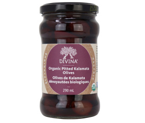 Divina Organic Kalamata Olives Pitted, 170g