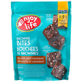 Front of Enjoy Life Brownie Bites Sea Salt and Caramel, 135g