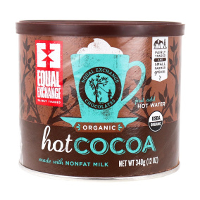 Front of Equal Exchange Organic Hot Cocoa, 340g