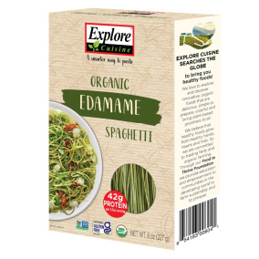 Front of Explore Cuisine Organic Edamame Spaghetti, 200g