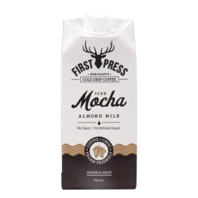 Front of First Press Cold Drip Iced Mocha Almond Milk