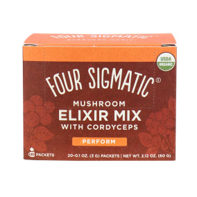 Front of Four Sigmatic Instant Cordyceps Mushroom Elixir Mix, 20 Bags