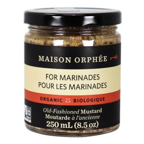 Front of Maison Orphee Organic Old-Fashioned Mustard
