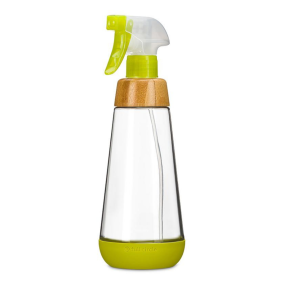 Full Circle Bottle Service Refillable Glass Spray Bottle Green, 473mL