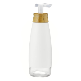 Front of Full Circle Foamance Foaming Soap Dispenser White, 16oz