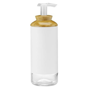 Front of Full Circle Soap Opera Gel Soap + Lotion Dispenser White, 12oz