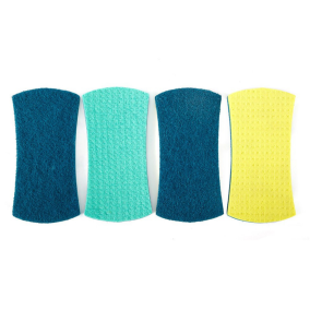 Front of Full Circle Stretch Counter Scrubbers, 4pk