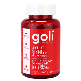 Goli Nutrition Vegan Apple Cider Vinegar Gummies, 60 Gummies