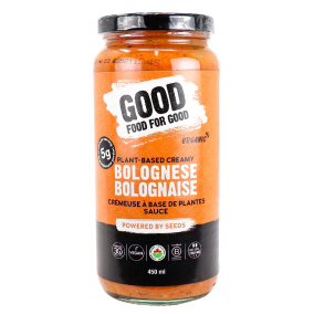 Front of Good Food For Good Plant-Based Organic Bolognese Creamy, 450ml