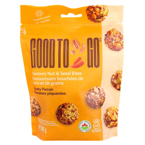 Front of Good to Go Zesty Pecan Savoury Nut & Seed Bites, 100g