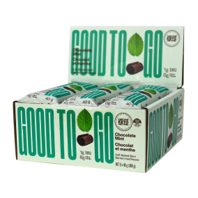Good To Go Keto Snack Bars Chocolate Mint, 9 Bar Pack